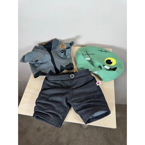 Build A Bear Midnight Sparkle Cat Black Orange Stuffed Animal Plush Halloween - Picture 9 of 10